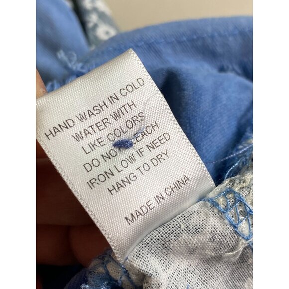 Bluevelvet Patchwork Poncho Top size M/ L Artsy Hippie Lagenlook Boho Peasant - Picture 11 of 16